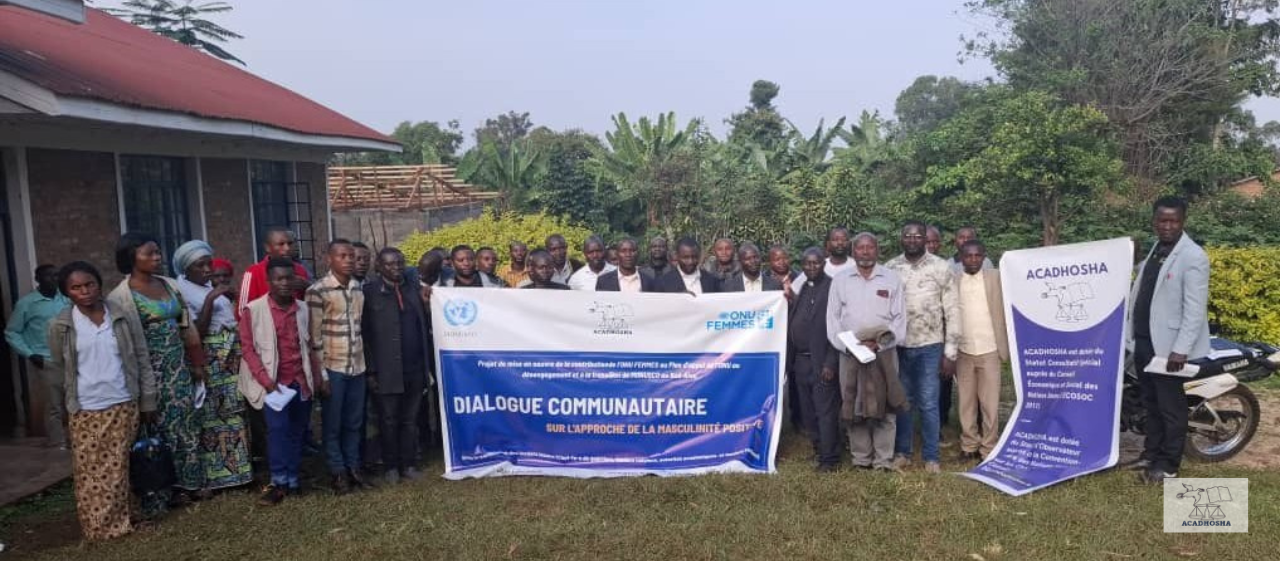 Dialogue communautaire sur la masculinité positive à kalehe