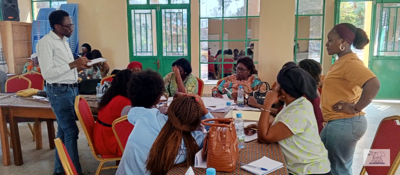 Atelier des formateurs des jeunes et femmes protecteurs communautaires á Bukavu