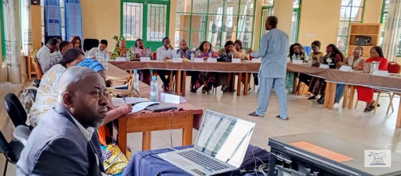 Atelier des formateurs des jeunes et femmes protecteurs communautaires á Bukavu