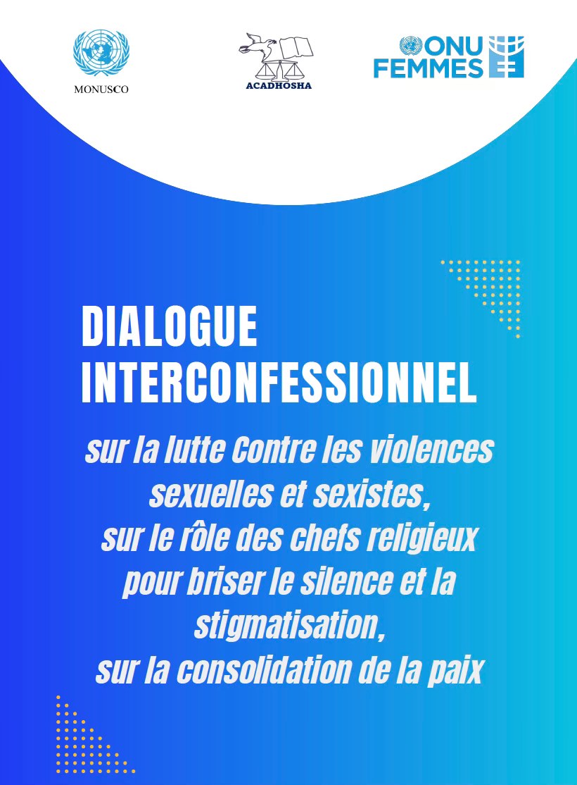 UN ENGAGEMENT HISTORIQUE DES LEADERS RELIGIEUX DU SUD-KIVU CONTRE LES VIOLENCES SEXUELLES !