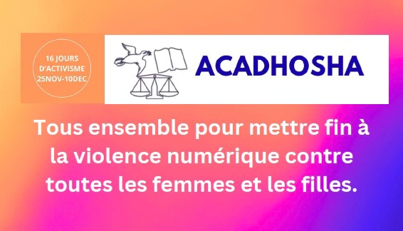 Le 25 novembre marquera le lancement officiel des 16 Jours d’activisme contre les violences faites aux femmes et aux filles !